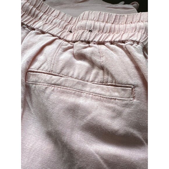 Elastic Waist Ruffled Hem Pink Shorts with Pockets Size 18/20 - Picture 3 of 10